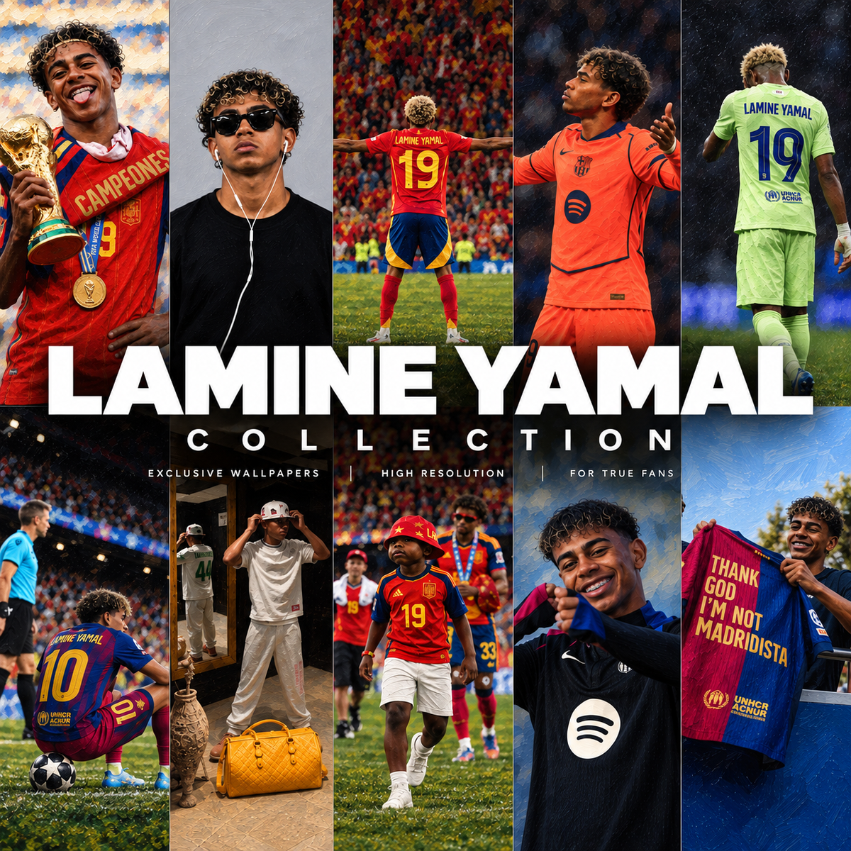 Lamine Yamal collection- 10 high resolution wallpapers